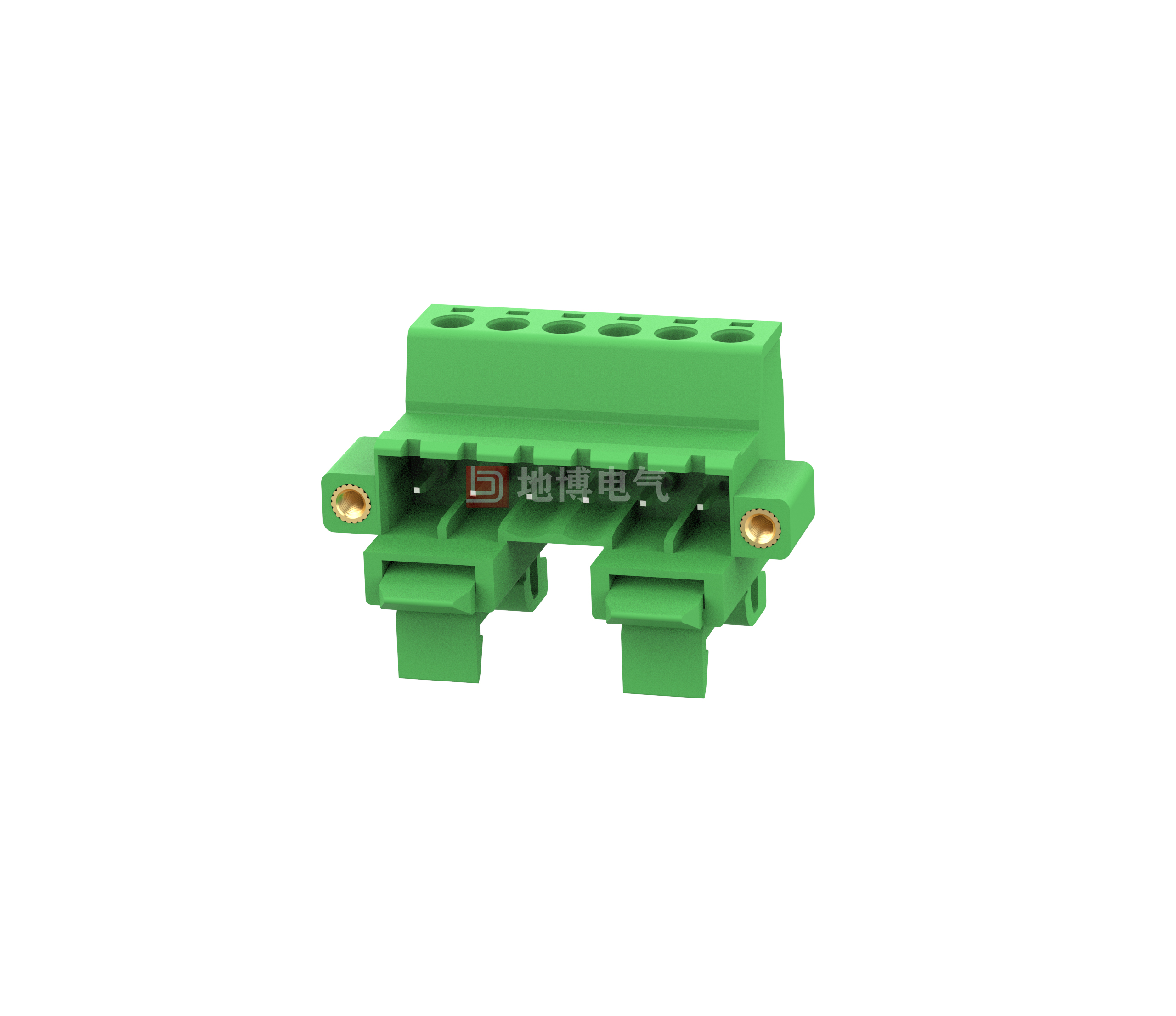 DIN rail connector DB2ERKM-5.08